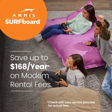 Load image into Gallery viewer, ARRIS Surfboard SB8200 DOCSIS 3.1 Cable Modem | Approved for Comcast Xfinity, Cox, Charter Spectrum, & More | Two 1 Gbps Ports | 1 Gbps Max Internet Speeds | 4 OFDM Channels | 2 Year Warranty