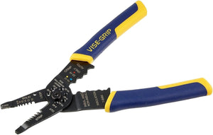 IRWIN VISE-GRIP Wire Stripper, 8 Inch, Cuts 10-22 AWG, Plier Style Nose, Protouch Grip for Maximum Comfort (2078309)
