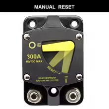 Waterproof 50A 60A 80A 100A 150A 200A 250A 300A AMP Circuit Breaker Fuse Reset 12-48V DC Car Audio Amplifier Breaker