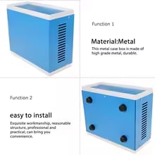 Metal Blue Project Box Case AU-1 Power Supply Iron Housing ABS Plastic Panels Electrical Junction Box Enclosure CASE Junction