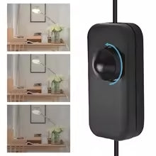 Load image into Gallery viewer, 1PC Inline LED Dimmer Switch Built-in Rotary ON/OFF &amp; Knob Control Adjustable LED Dimmer 220-240V Lights Switch Lighting Button