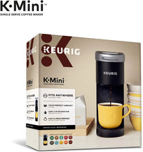 Load image into Gallery viewer, Keurig K-Mini Coffee Maker, Single Serve K-Cup Pod Coffee Brewer, 6 to 12 Oz. Brew Sizes, Black