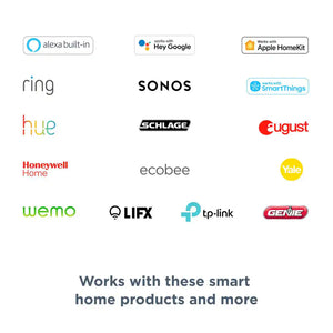 Smart Home Control 3-Switch Panel -Alexa, Google Assistant, Apple Homekit, Ring, Sonos and More