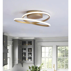 18.1 In. 1-Light Modern Linear LED Flush Mount Ceiling Lighting Fixtures