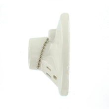 Load image into Gallery viewer, Glazed Porcelain Lamp Holder with Pull Chain and Outlet