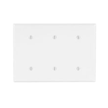 Load image into Gallery viewer, 1-Gang Midway Blank Nylon Wall Plate, White