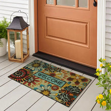 Load image into Gallery viewer, Lace Welcome Rustic Mosaic 23 In. X 35 In. Recycled Rubber Door Mat