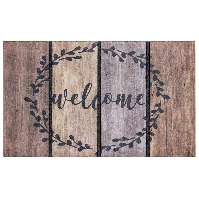 Welcome Wreath 18 In. X 30 In. Door Mat