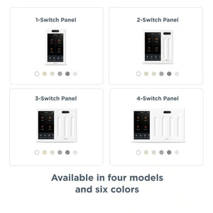 Smart Home Control 3-Switch Panel -Alexa, Google Assistant, Apple Homekit, Ring, Sonos and More