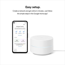 Load image into Gallery viewer, Google Wifi - AC1200 - Mesh Wifi System - Wifi Router - 4500 Sq Ft Coverage - 3 Pack