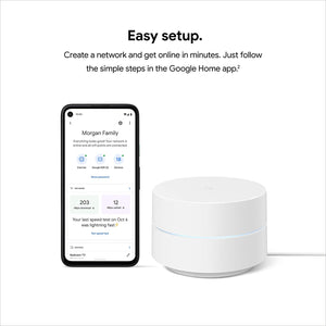 Google Wifi - AC1200 - Mesh Wifi System - Wifi Router - 4500 Sq Ft Coverage - 3 Pack