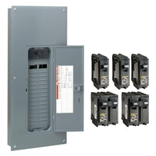 Load image into Gallery viewer, Homeline 100 Amp 24-Space 48-Circuit Indoor Main Breaker Plug-On Neutral Load Center with Cover(Hom2448M100Pcvp)