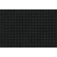 Load image into Gallery viewer, Black 24 In. X 36 In. Fiber and Rubber Commercial Door Mat