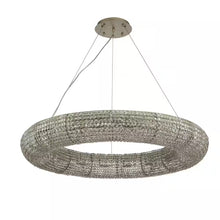 Load image into Gallery viewer, 41In. 18-Light Buld Included Glam Halo round Chandelier with Crystal Beads Accents