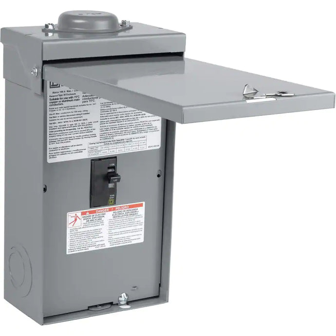 QO 100 Amp 2-Pole Outdoor Circuit Breaker Enclosure with QO2100 Breaker Included