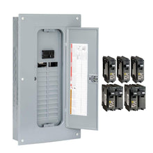 Load image into Gallery viewer, Homeline 100 Amp 24-Space 48-Circuit Indoor Main Breaker Plug-On Neutral Load Center with Cover(Hom2448M100Pcvp)