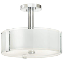 Load image into Gallery viewer, Bourland 14 In. 3-Light Polished Chrome Semi-Flush Mount Kitchen Ceiling Light Fixture