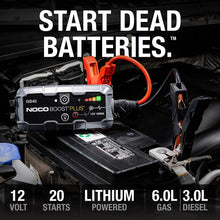 Load image into Gallery viewer, NOCO Boost plus GB40 1000 Amp 12-Volt Ultrasafe Lithium Jump Starter Box, Car Battery Booster Pack, Portable Power Bank Charger, and Jumper Cables for up to 6-Liter Gasoline and 3-Liter Diesel Engines