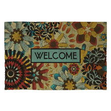 Load image into Gallery viewer, Lace Welcome Rustic Mosaic 23 In. X 35 In. Recycled Rubber Door Mat