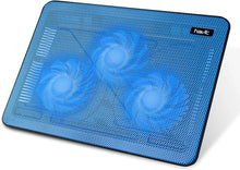 Load image into Gallery viewer, Havit HV-F2056 15.6&quot;-17&quot; Laptop Cooler Cooling Pad - Slim Portable USB Powered (3 Fans), Black/Blue