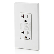 Load image into Gallery viewer, 20 Amp 125-Volt Duplex Self-Test Slim GFCI Outlet, White (4-Pack)