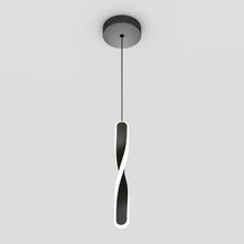 Load image into Gallery viewer, Finley 13-Watt 1 Light Black Modern 5 CCT Integrated LED Mini Pendant Light Fixture for Kitchen Island