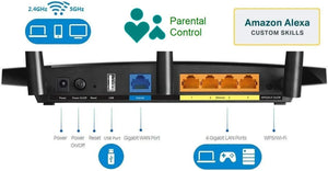 Tp-Link AC1750 Smart Wifi Router (Archer A7) -Dual Band Gigabit Wireless Internet Router for Home, Works with Alexa, VPN Server, Parental Control, Qos