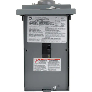 QO 100 Amp 2-Pole Outdoor Circuit Breaker Enclosure with QO2100 Breaker Included