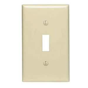 1-Gang Midway Toggle Nylon Wall Plate, White