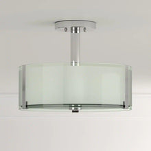 Load image into Gallery viewer, Bourland 14 In. 3-Light Polished Chrome Semi-Flush Mount Kitchen Ceiling Light Fixture