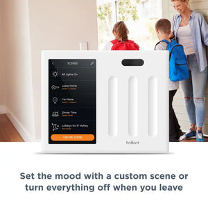 Smart Home Control 3-Switch Panel -Alexa, Google Assistant, Apple Homekit, Ring, Sonos and More