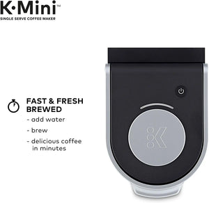 Keurig K-Mini Coffee Maker, Single Serve K-Cup Pod Coffee Brewer, 6 to 12 Oz. Brew Sizes, Black