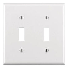 Load image into Gallery viewer, White 2-Gang Toggle Wall Plate (1-Pack)