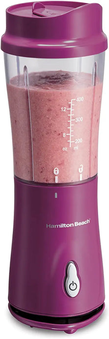 Hamilton Beach Shakes and Smoothies with Bpa-Free Personal Blender, 14 Oz, Raspberry