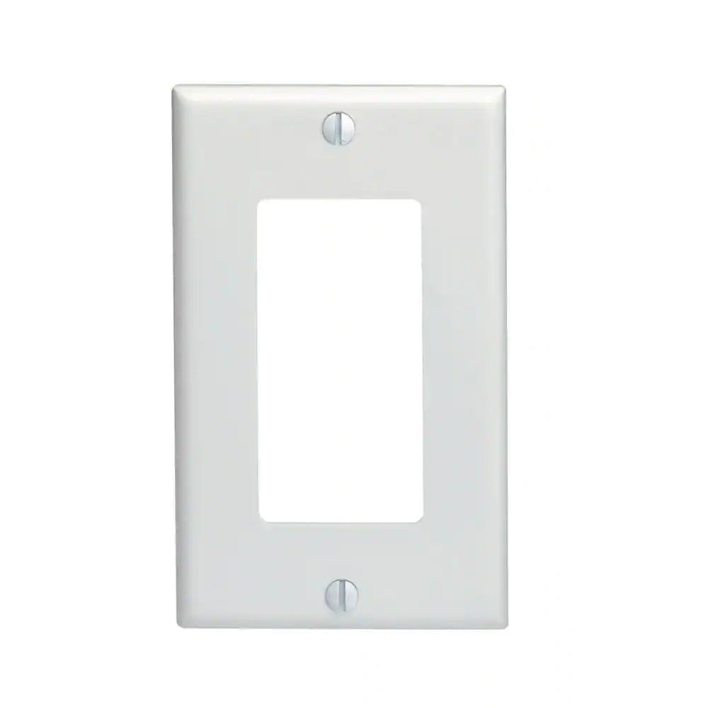 Decora 1-Gang Wall Plate, White