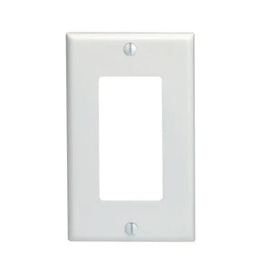 Decora 1-Gang Wall Plate, White