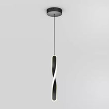 Load image into Gallery viewer, Finley 13-Watt 1 Light Black Modern 5 CCT Integrated LED Mini Pendant Light Fixture for Kitchen Island