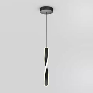 Finley 13-Watt 1 Light Black Modern 5 CCT Integrated LED Mini Pendant Light Fixture for Kitchen Island