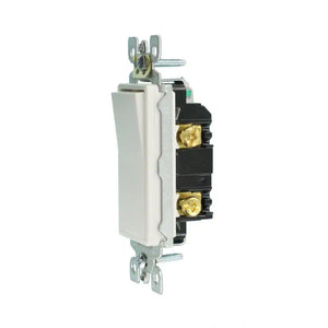 Decora 15 Amp Single-Pole AC Quiet Switch, White