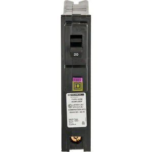 Homeline 20 Amp Single-Pole Plug-On Neutral Dual Function (CAFCI and GFCI) Circuit Breaker