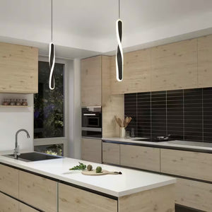 Finley 13-Watt 1 Light Black Modern 5 CCT Integrated LED Mini Pendant Light Fixture for Kitchen Island