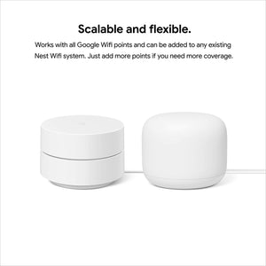 Google Wifi - AC1200 - Mesh Wifi System - Wifi Router - 4500 Sq Ft Coverage - 3 Pack