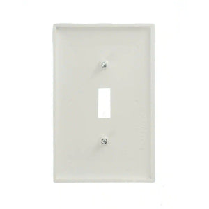 1-Gang Midway Toggle Nylon Wall Plate, White