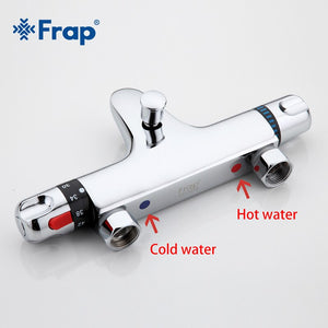 1 Set Thermostatic Faucet Shower Bath Faucet Cold and Hot Water Mixer Short Nose Double Handle F3051