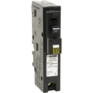 Homeline 20 Amp Single-Pole Plug-On Neutral Dual Function (CAFCI and GFCI) Circuit Breaker