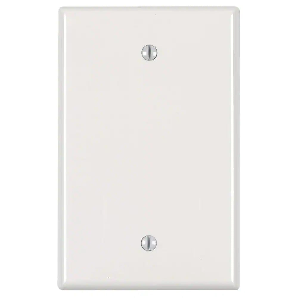 1-Gang Midway Blank Nylon Wall Plate, White