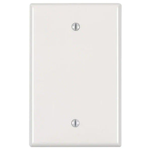 1-Gang Midway Blank Nylon Wall Plate, White