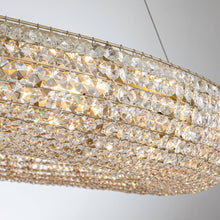 Load image into Gallery viewer, 41In. 18-Light Buld Included Glam Halo round Chandelier with Crystal Beads Accents