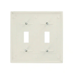 White 2-Gang Toggle Wall Plate (1-Pack)