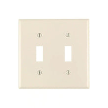 Load image into Gallery viewer, White 2-Gang Toggle Wall Plate (1-Pack)